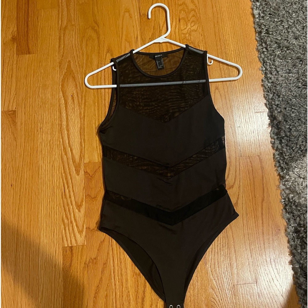 Cutout mesh bodysuit